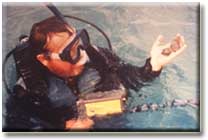 Diver with Pulse 8X and Spanish coins